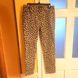 Judy Blue Los Angeles Skinny Fit Leopard-Print Jeans Size 11/30